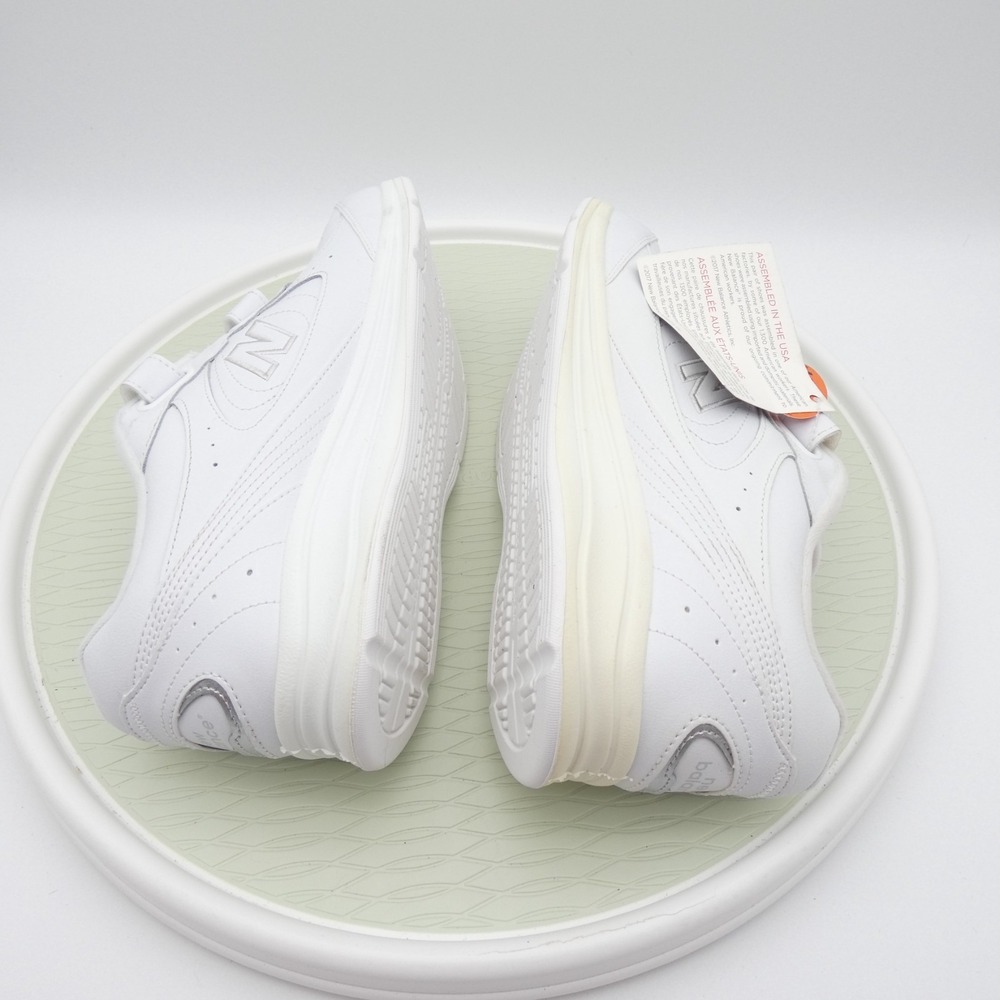 New Balance 577V1 MW577VM Mens US 10.5 Walking Shoes White Leather Sneakers - Picture 6 of 10